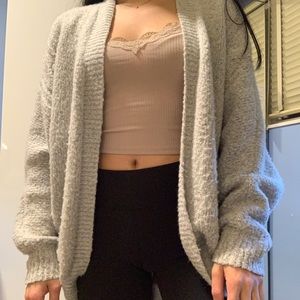H&M DIVIDED grey oversized cardigan